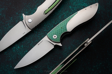 FOLDING KNIFE FOLDER STING #0911 M390 HERMAN KNIVES