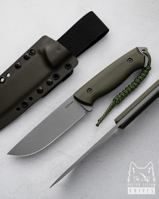 SURVIVAL KNIFE RATEL II 36 SLEIPNER G10 OLIVE TD KNIVES