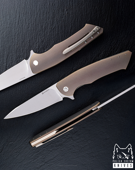 FOLDING KNIFE FOLDER SLIM #0639 MAGNACUT HERMAN KNIVES