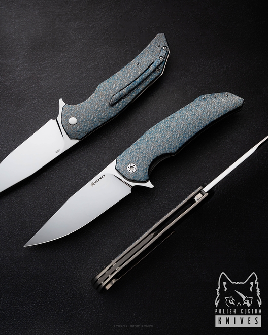 FOLDING KNIFE FOLDER DRAGONFLY #0460 TESSERACT M390 HERMAN KNIVES