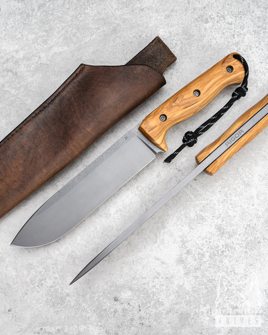 SURVIVAL KNIFE ODC 170 OLIVE WOOD RIGOR AK