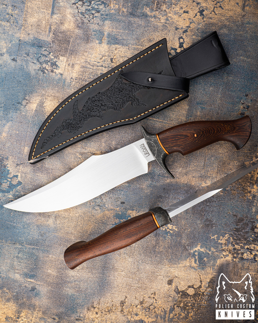 LARGE EXCLUSIVE COLLECTOR’S KNIFE ZURIEL 80CrV2 WENGE WROAN KNIVES
