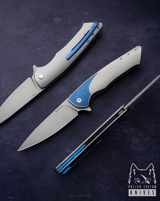 FOLDING KNIFE FOLDER SLIM #0676 M390 HERMAN KNIVES