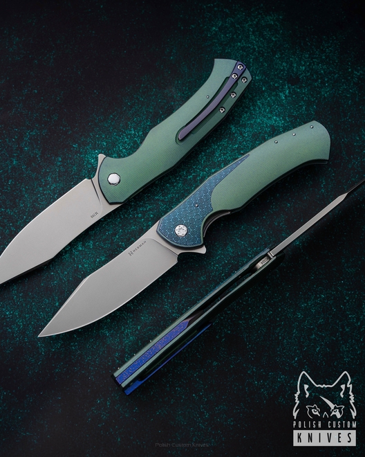FOLDING KNIFE FOLDER MANTIS #0324 M390 HERMAN KNIVES