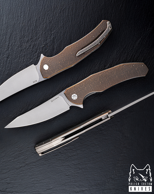 FOLDING KNIFE FOLDER ISHTAR #0853 M390 HERMAN KNIVES