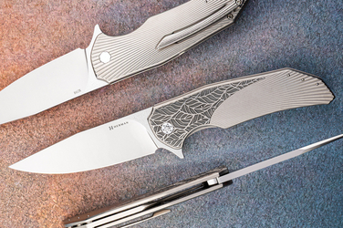 FOLDING KNIFE FOLDER DRAGONFLY #0569 M398 HERMAN KNIVES