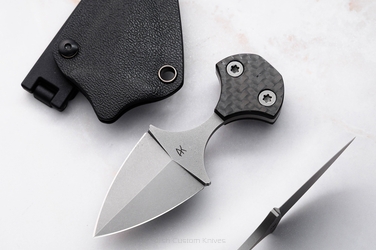 TACTICAL EDC KNIFE MINI PUSH 3 ELMAX CARBON FIBER AK KNIVES