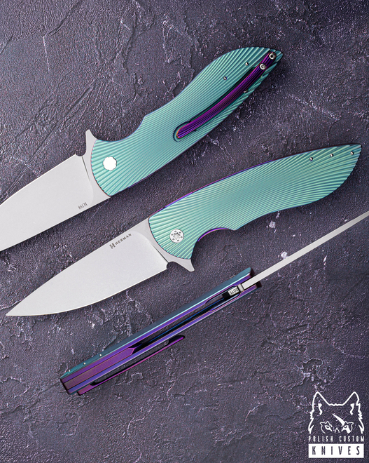 FOLDING KNIFE FOLDER BIG STING #0011 M398 HERMAN KNIVES