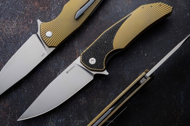 FOLDING KNIFE FOLDER DRAGONFLY #0418 M390 HERMAN KNIVES