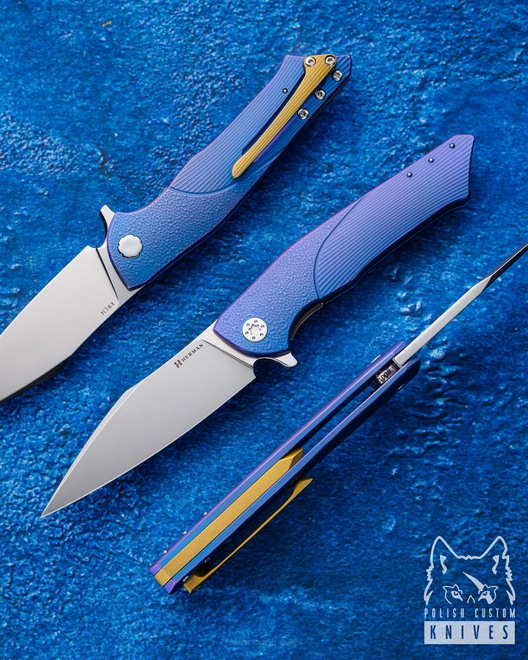 FOLDING KNIFE FOLDER BEE 12 RWL34 HERMAN KNIVES