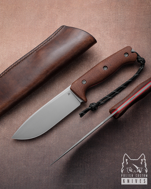 HUNTING SURVIVAL KNIFE  ODC 125 18 M390 MICARTA AK