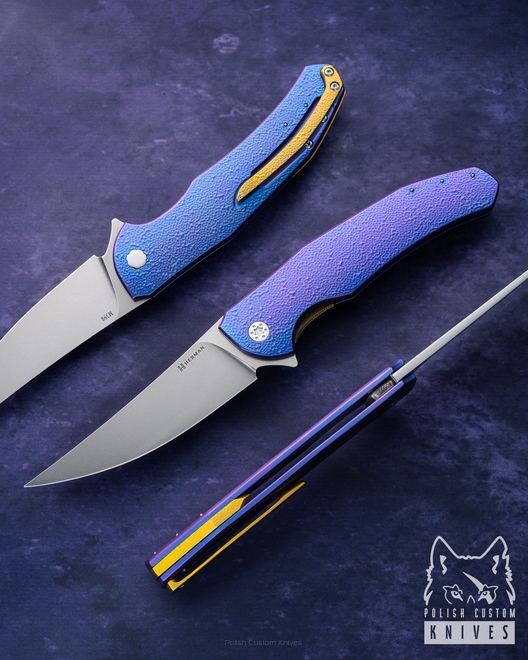 FOLDING KNIFE FOLDER ISHTAR 503 M390 HERMAN KNIVES