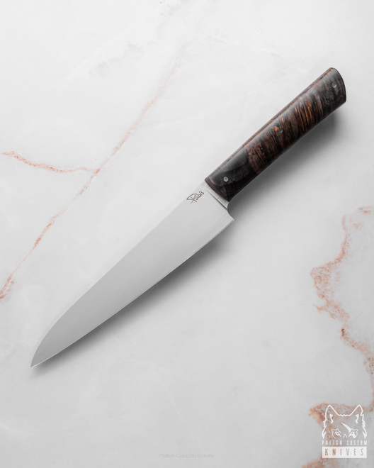 KITCHEN KNIFE HANDY PETTY 160 34 ELMAX STABILIZED MAPLE PABIS KNIVES