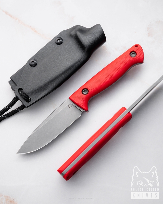 NECK EDC KNIFE MINI AGOR 4 K390 MICARTA AK KNIVES