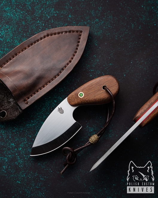 EDC KNIFE LITTLE NECK 3 BECUT SUCUPIRA WOOD BM