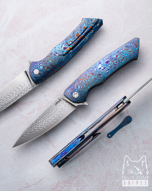 FOLDING KNIFE FOLDER SLIM 3 DAMACORE TIMASCUS HERMAN