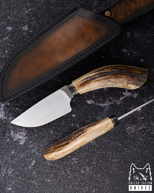 HUNTING KNIFE SKINNER 7 ELMAX DEER ANTLERS MOOSE KNIVES