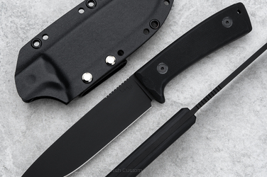 SURVIVAL KNIFE LKW OUTDOORER BLACK G10