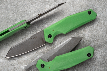 FOLDING KNIFE WORM 2 GREEN G10 LKW 