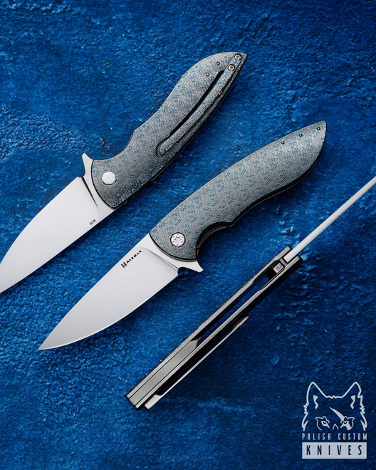 FOLDING KNIFE FOLDER STING #0733 TESSERACT M398 HERMAN KNIVES