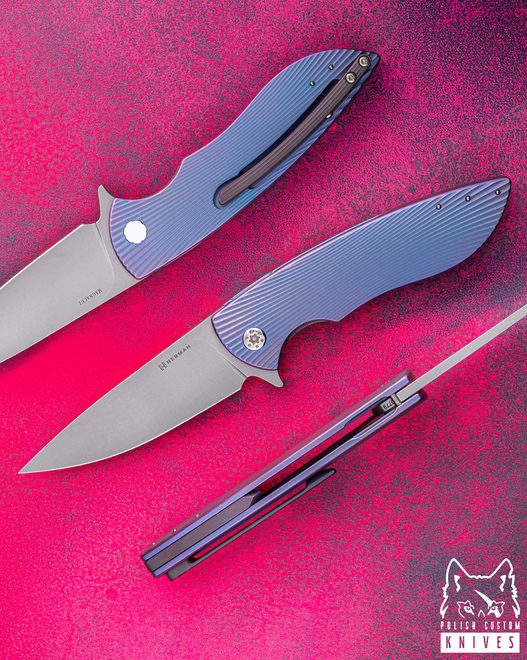 FOLDING KNIFE FOLDER STING #0779 MAGNACUT HERMAN KNIVES