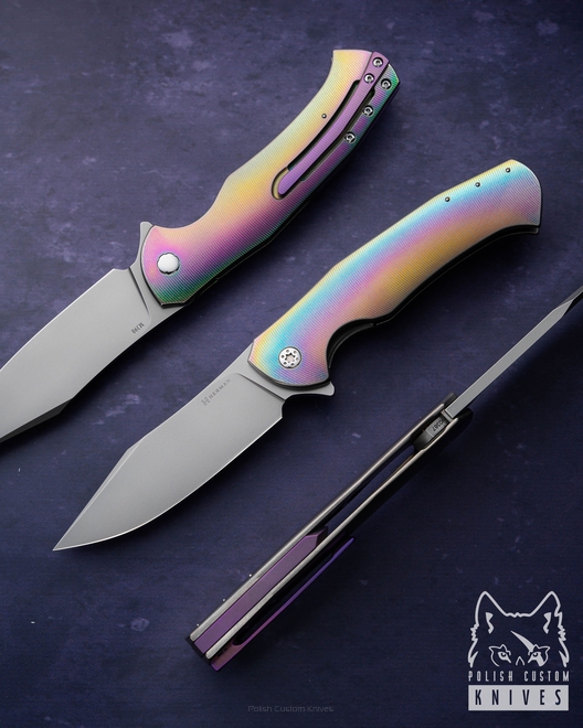 FOLDING KNIFE FOLDER MANTIS #0387 M390 OERLIKON HERMAN KNIVES