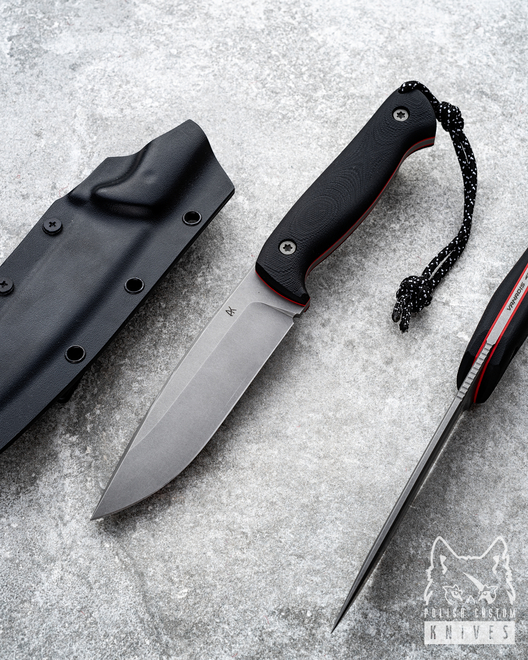 SURVIVAL KNIFE AGOR EDC BLACK AK