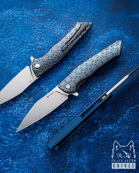 FOLDING KNIFE FOLDER BEE #0177 M398  HERMAN KNIVES
