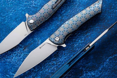 FOLDING KNIFE FOLDER BEE #0177 M398  HERMAN KNIVES