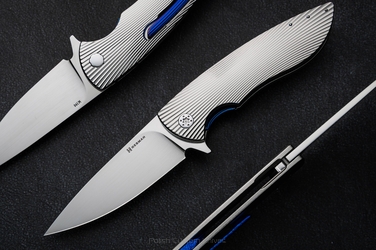 FOLDING KNIFE FOLDER STING #0879 M390 HERMAN KNIVES