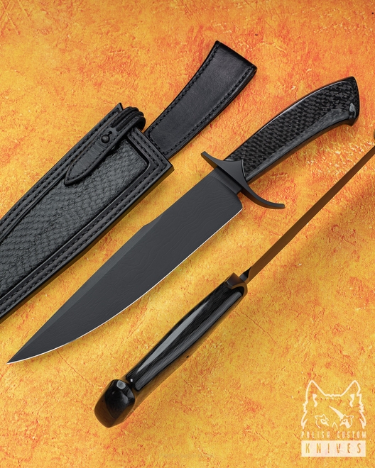 TACTICAL KNIFE IDIACANTHUS 1 DAMAST NOWODWORSKI