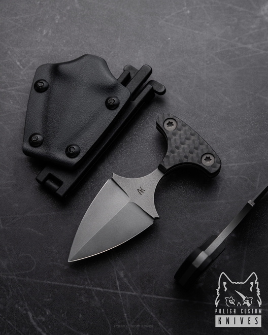 TACTICAL KNIFE PUSH DAGGER 4 ELMAX CARBON FIBER AK KNIVES