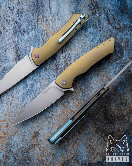 FOLDING KNIFE FOLDER SLIM #0560 MAGNACUT HERMAN KNIVES
