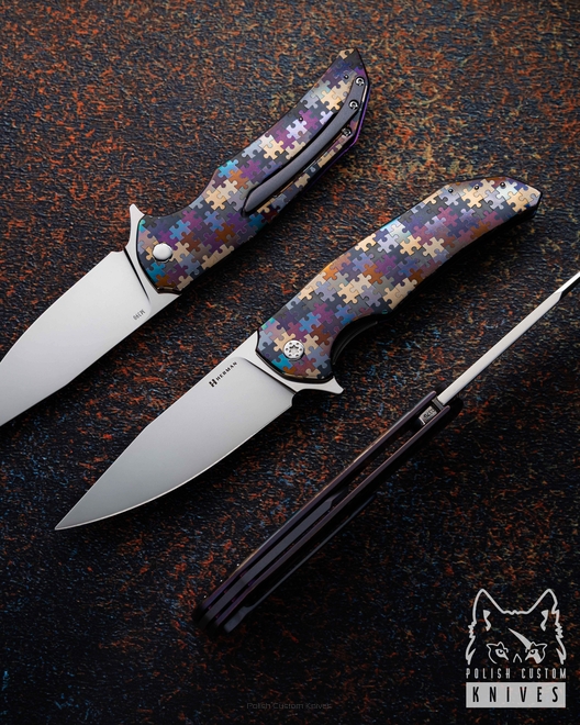 FOLDING KNIFE FOLDER DRAGONFLY #0379 M390 HERMAN KNIVES
