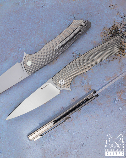 FOLDING KNIFE FOLDER SLIM #0503 RWL34 HERMAN KNIVES