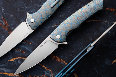 FOLDING KNIFE FOLDER SLIM #0563 MAGNACUT CHRONO CIRCLE HERMAN KNIVES
