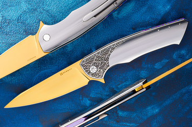 FOLDING KNIFE FOLDER SLIM #0580 MAGNACUT HERMAN KNIVES