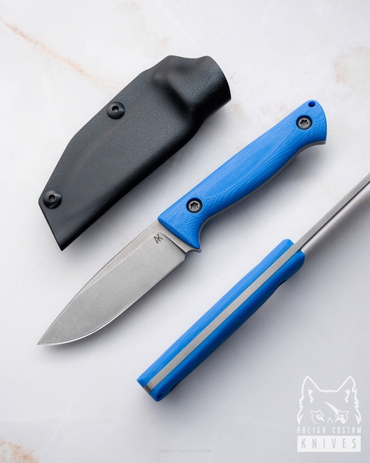 NECK EDC KNIFE MINI AGOR 5 K390 MICARTA AK KNIVES
