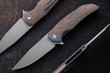 FOLDING KNIFE FOLDER DRAGONFLY #0476 M390 HERMAN KNIVES