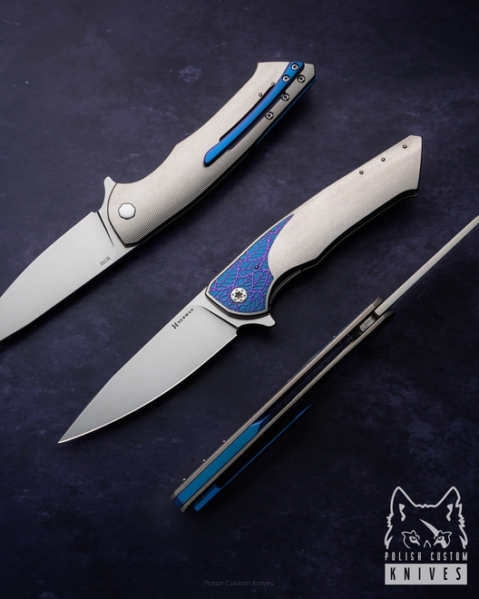 FOLDING KNIFE FOLDER SLIM #0642 M390 HERMAN KNIVES