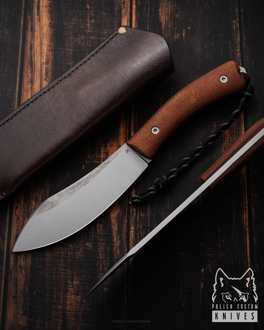 SURVIVAL KNIFE NESSMUK TACTICAL 5 SLEIPNER MICARTA AK