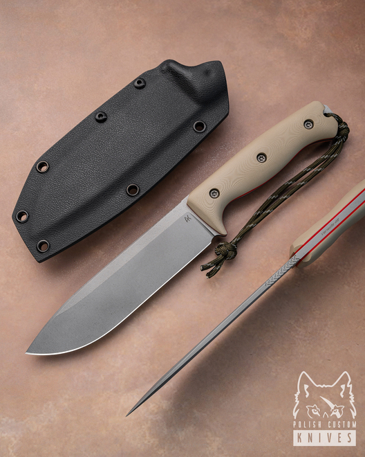 LARGE SURVIVAL KNIFE ODC 150 3 VANADIS 4E G10 AK