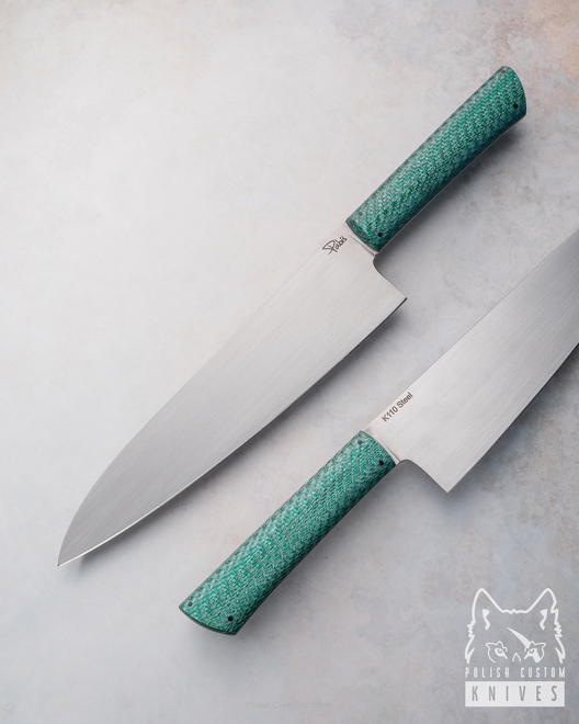 KITCHEN KNIFE CHEF 210 19 GREEN TWILL D2 PABIS