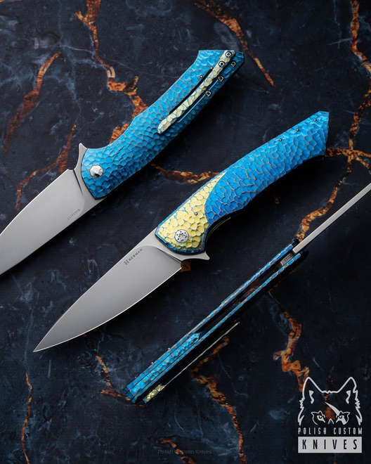 FOLDING KNIFE FOLDER SLIM #0593 MAGNACUT HERMAN KNIVES