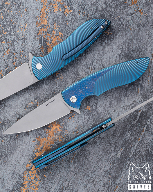 FOLDING KNIFE FOLDER STING #0837 MAGNACUT HERMAN KNIVES