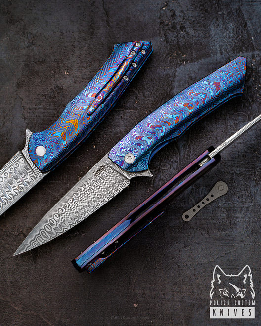 FOLDING KNIFE SLIM 3 TIMASCUS HERMAN 