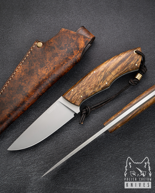 HUNTING SURVIVAL KNIFE POGWIZD HUNTER 7 D2 MAPLE SIMON'S