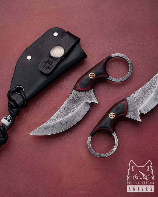 NECK KNIFE EDC SULTAN+ K110 MICARTA 10 PRUCIAK KNIVES