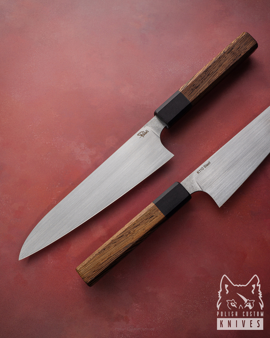 KITCHEN KNIFE GYUTO 190 5 D2 WENGE BLACK HORNBEAM PABIS