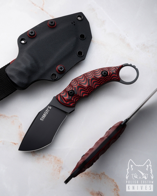 EDC TACTICAL SURVIVAL KNIFE SHARK 2612 K720 G10 SIMON'S KNIVES
